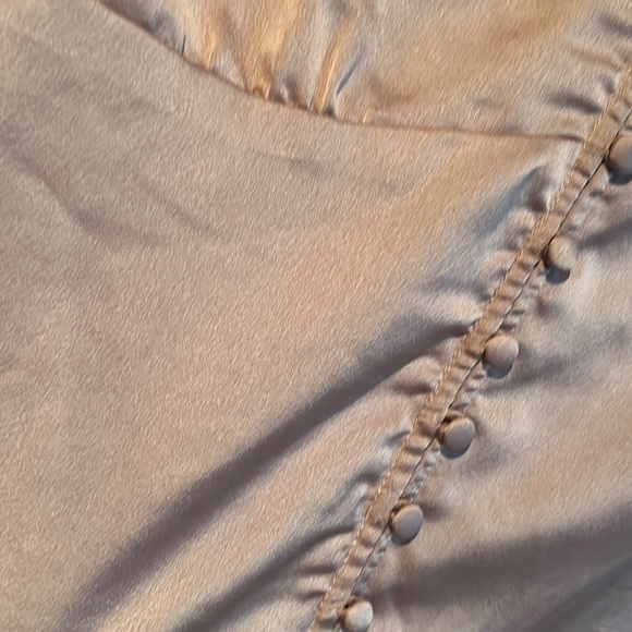 Abercrombie & Fitch NWT Satin Champagne Top- Large - Picture 10 of 10
